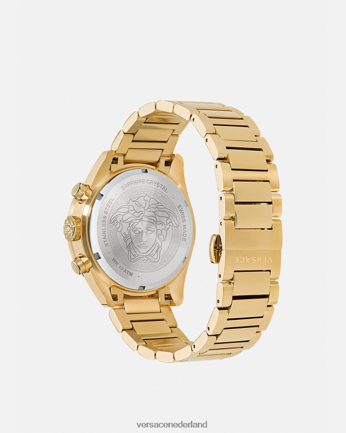 Versace Greca Dome-chronohorloge Heren pnul accessoires J2T4F41704