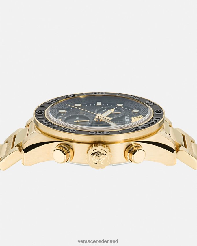 Versace Greca Dome-chronohorloge Heren pnul accessoires J2T4F41704