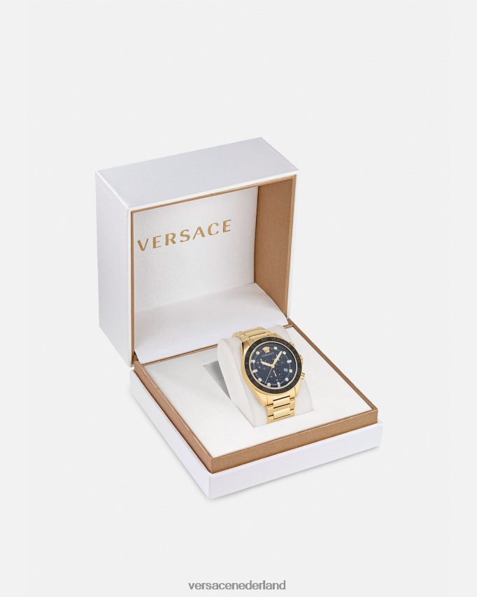 Versace Greca Dome-chronohorloge Heren pnul accessoires J2T4F41704