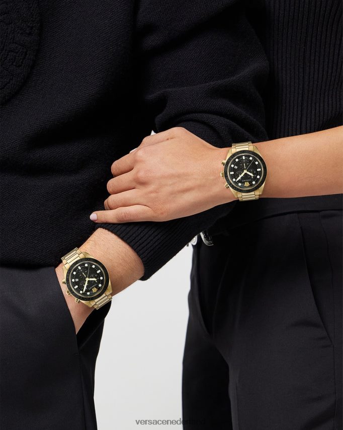 Versace Greca Dome-chronohorloge Heren pnul accessoires J2T4F41704