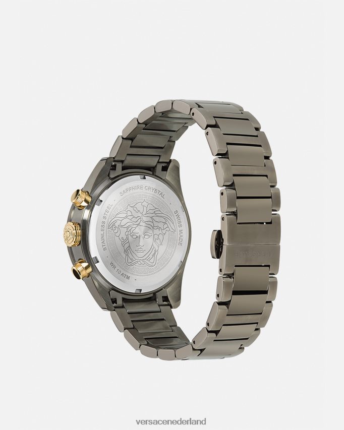 Versace Greca Dome-chronohorloge Heren pnul accessoires J2T4F41705