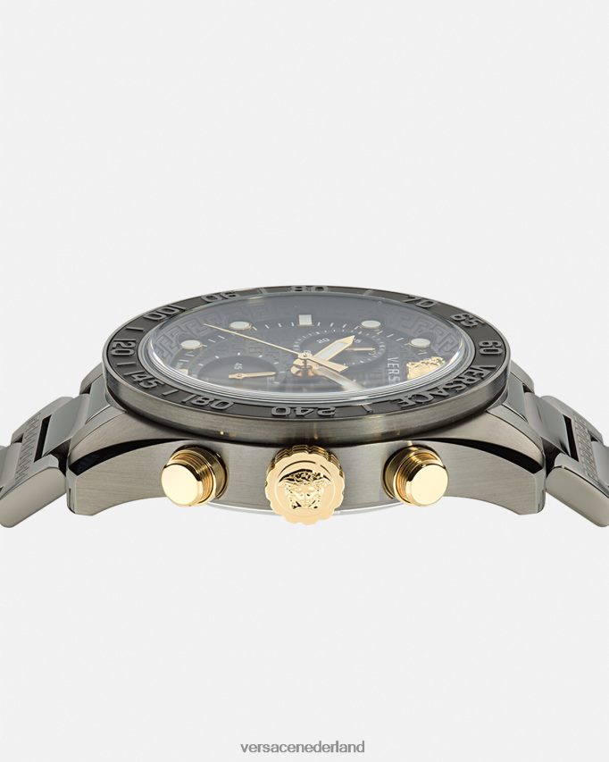 Versace Greca Dome-chronohorloge Heren pnul accessoires J2T4F41705