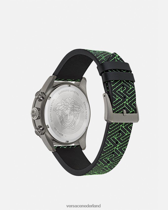 Versace Greca Dome-chronohorloge Heren pnul accessoires J2T4F41706