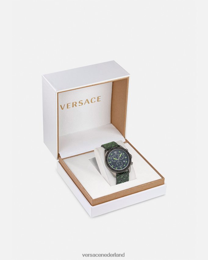 Versace Greca Dome-chronohorloge Heren pnul accessoires J2T4F41706