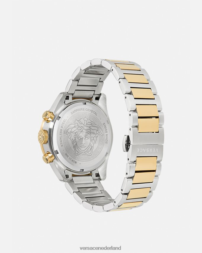 Versace Greca Dome-chronohorloge Heren pnul accessoires J2T4F41707