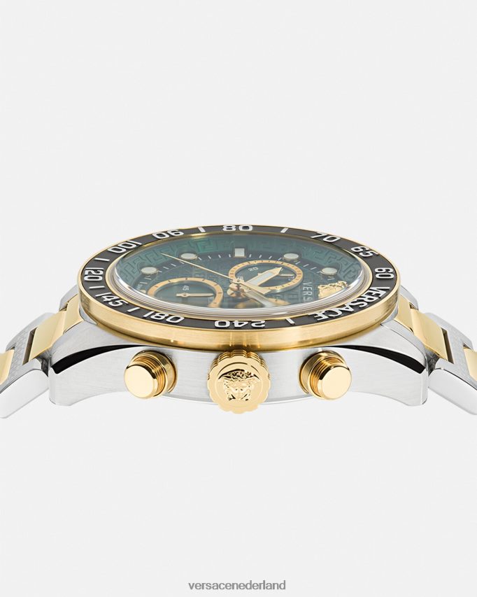 Versace Greca Dome-chronohorloge Heren pnul accessoires J2T4F41707