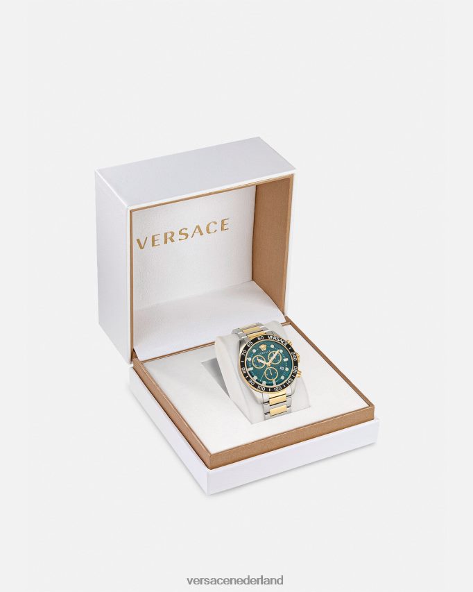 Versace Greca Dome-chronohorloge Heren pnul accessoires J2T4F41707