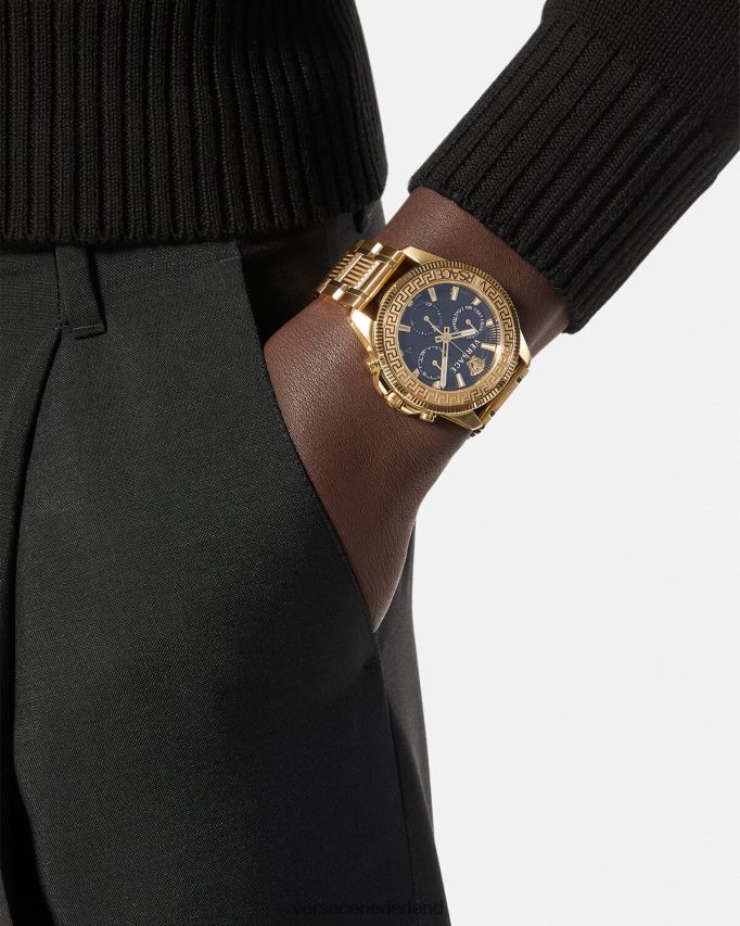 Versace Greca actie chrono horloge Heren pnul accessoires J2T4F41709