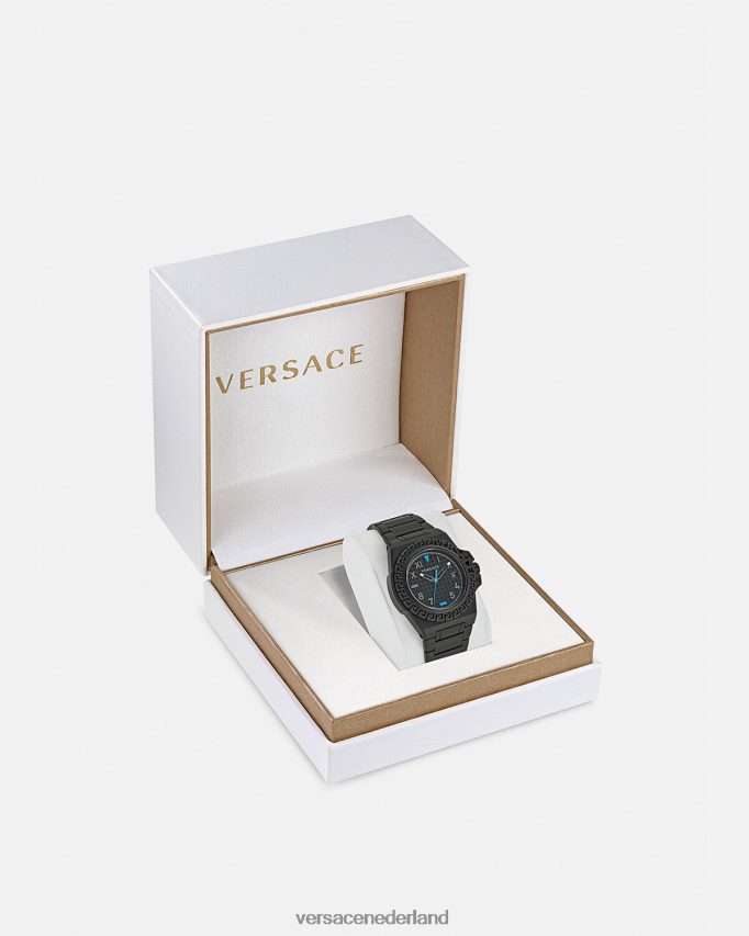 Versace Greca reactie horloge Heren zwart accessoires J2T4F41711