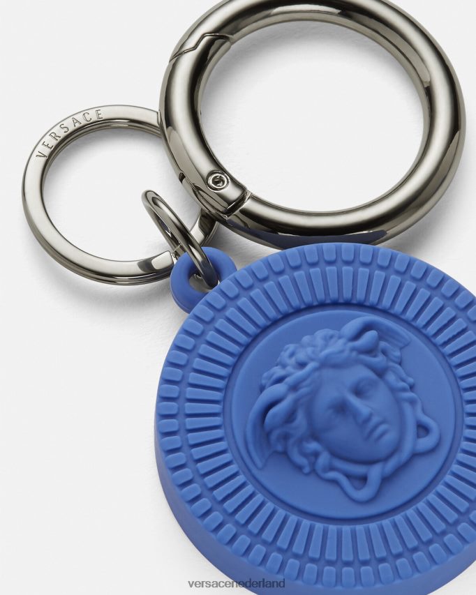 Versace Medusa Biggie Air Tag-sleutelhanger Heren blauw accessoires J2T4F41654