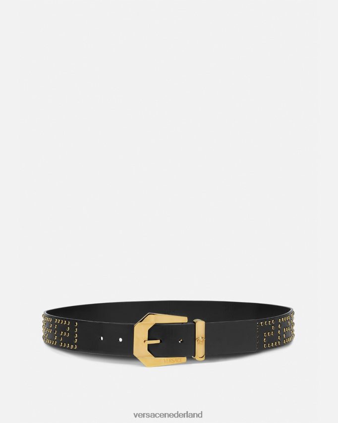 Versace Crystal Medusa Heritage leren riem Heren zwart accessoires J2T4F41624