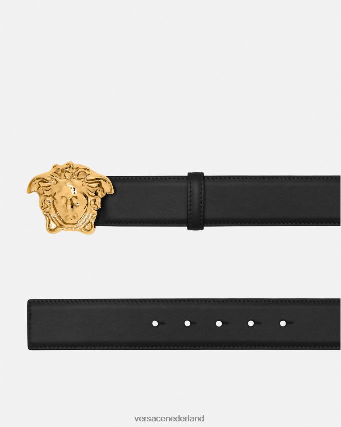 Versace leren riem van la medusa Heren zwart accessoires J2T4F41620