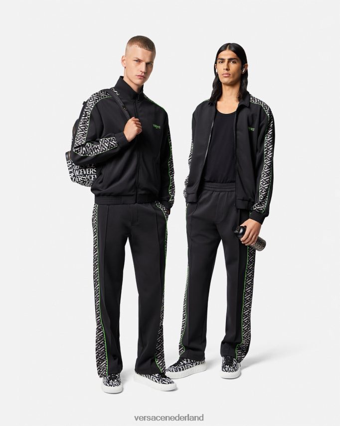 Versace la greca nylon gym trainingsbroek Heren afdrukken kleding J2T4F41457