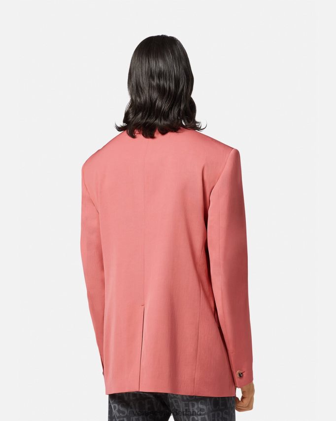Versace Blazer met enkele rij knopen Heren roze kleding J2T4F41272