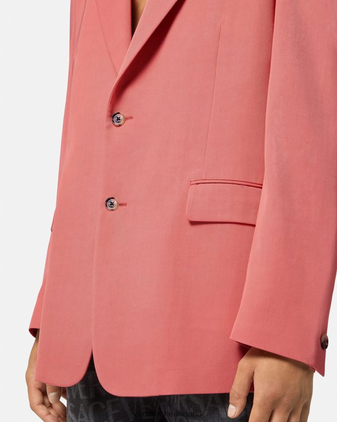 Versace Blazer met enkele rij knopen Heren roze kleding J2T4F41272