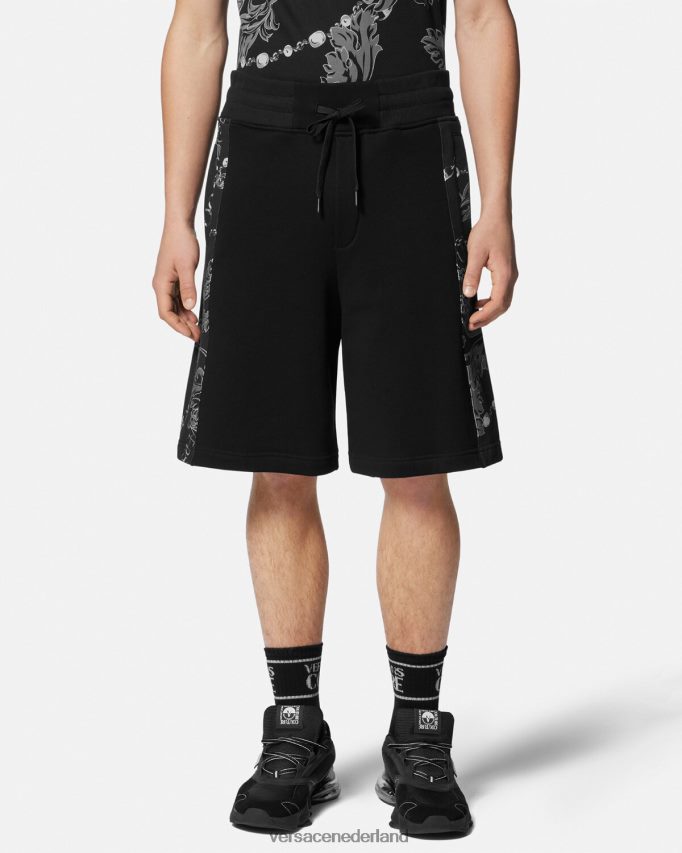 Versace Chain couture sweatshort Heren zwart kleding J2T4F42441