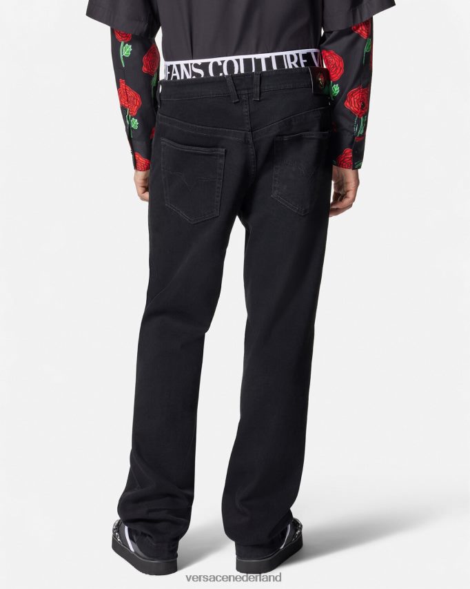Versace Jeans met logotailleband Heren zwart kleding J2T4F42365