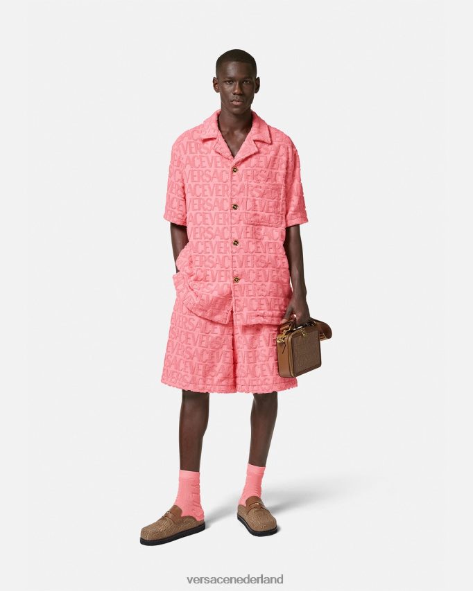 Versace all-over handdoekshorts Heren roze kleding J2T4F41430