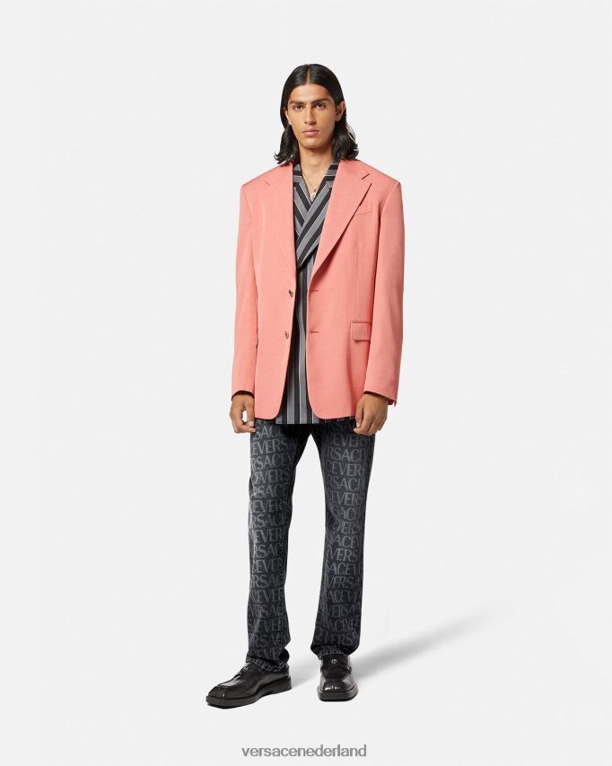 Versace all-over jeans Heren zwart en afdrukken kleding J2T4F41446