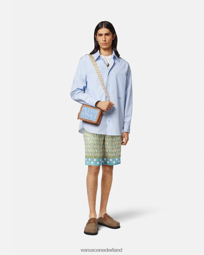 Versace all-over linnen shorts Heren afdrukken kleding J2T4F41439