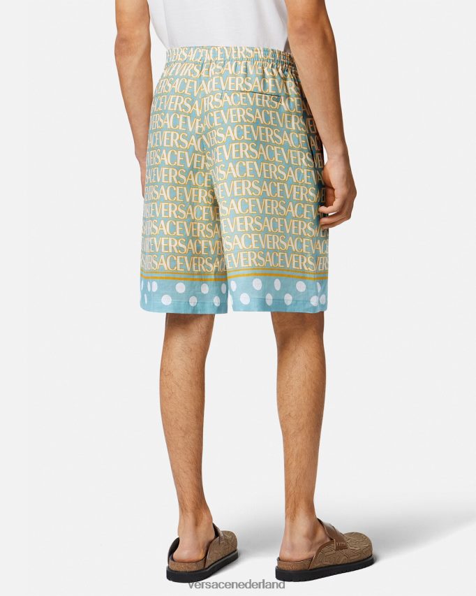 Versace all-over linnen shorts Heren afdrukken kleding J2T4F41439