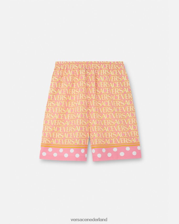 Versace allover short van katoenmix Heren afdrukken kleding J2T4F41440