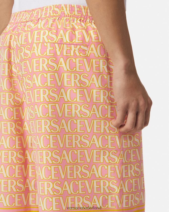 Versace allover short van katoenmix Heren afdrukken kleding J2T4F41440