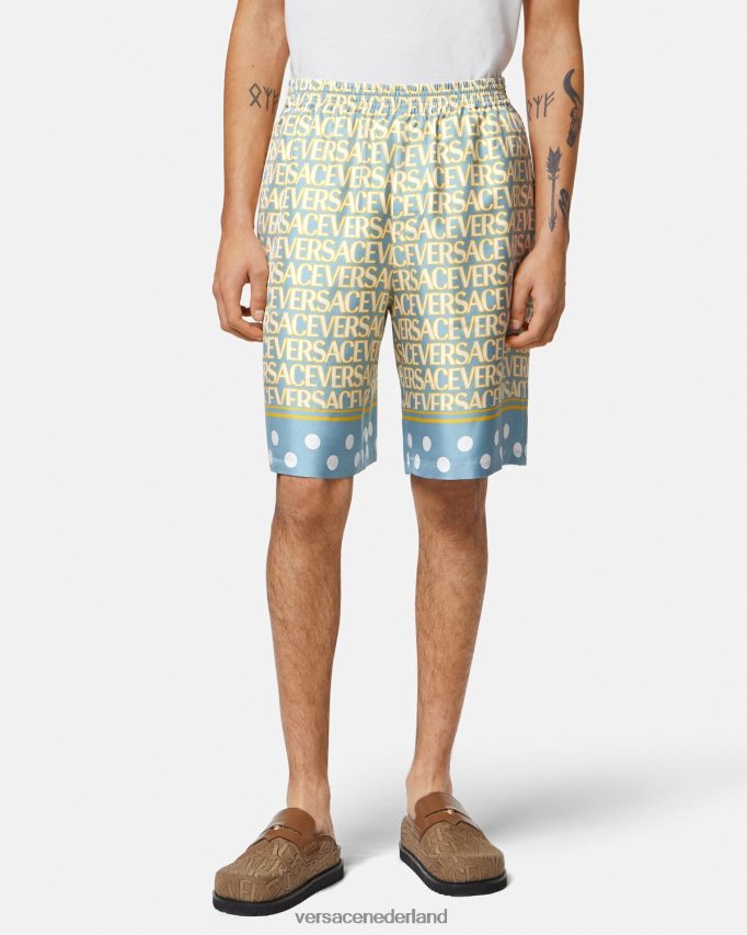 Versace allover zijden shorts Heren afdrukken kleding J2T4F41438