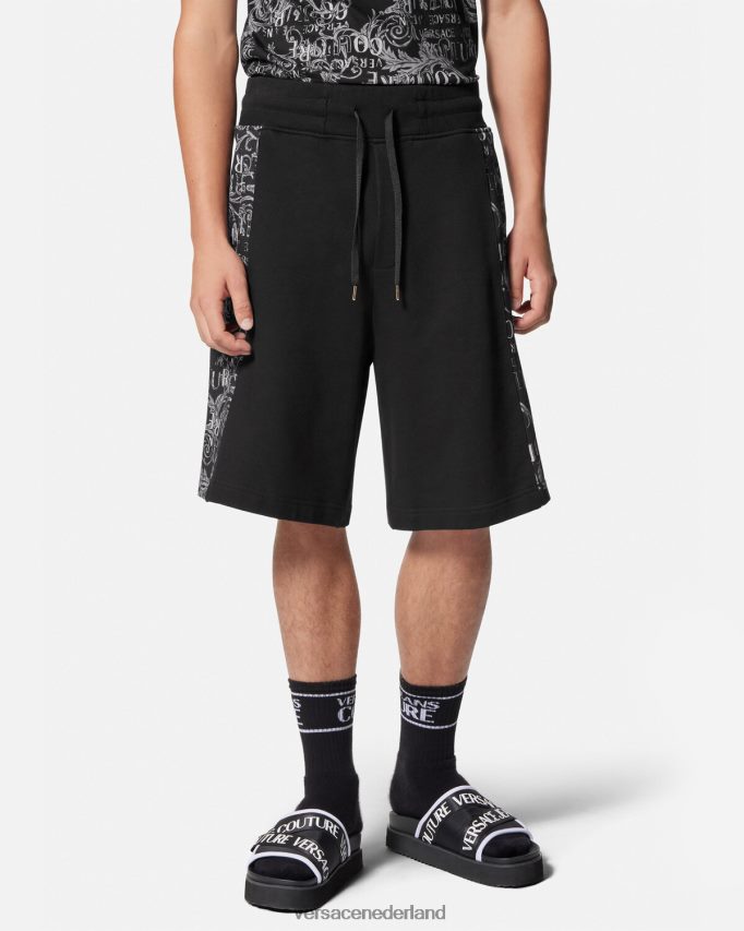 Versace couture sweatshort met logo Heren zwart kleding J2T4F42423