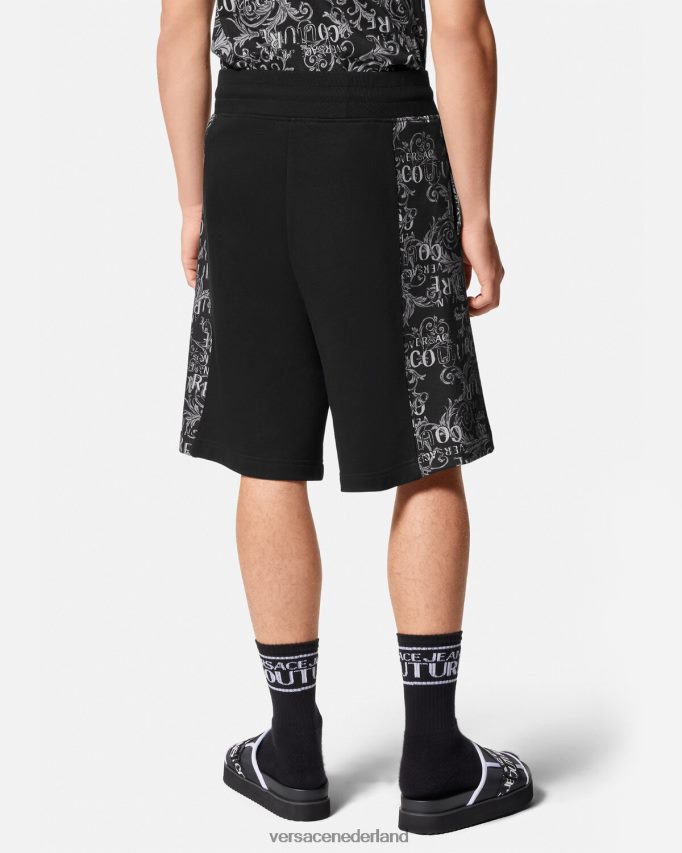 Versace couture sweatshort met logo Heren zwart kleding J2T4F42423