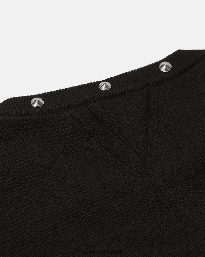 Versace trui met spiraalvormige studs Heren zwart kleding J2T4F41346