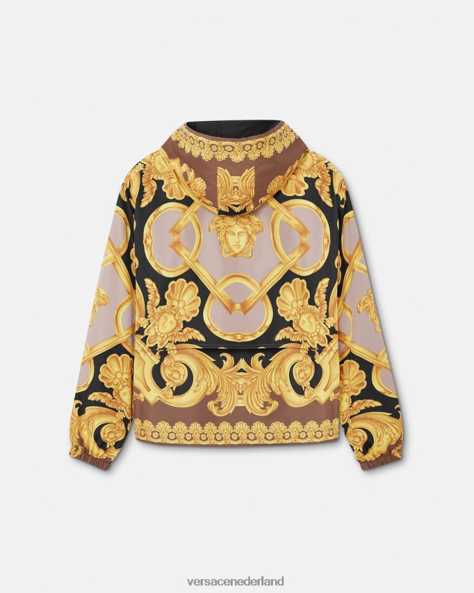 Versace barocco 660 windjack Heren bruin en goud kleding J2T4F41241