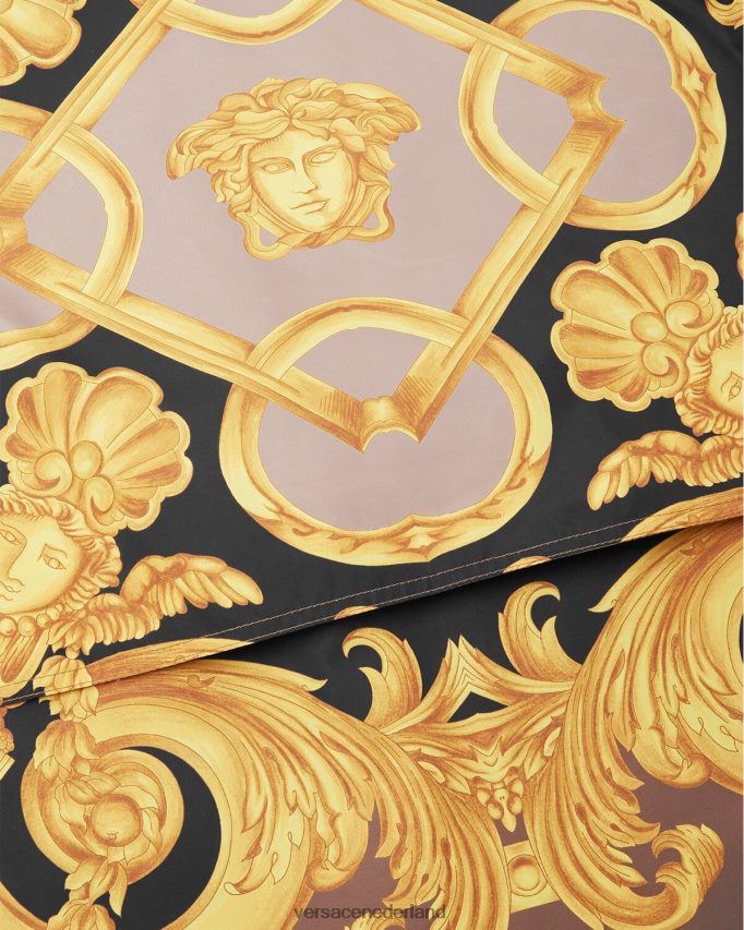 Versace barocco 660 windjack Heren bruin en goud kleding J2T4F41241