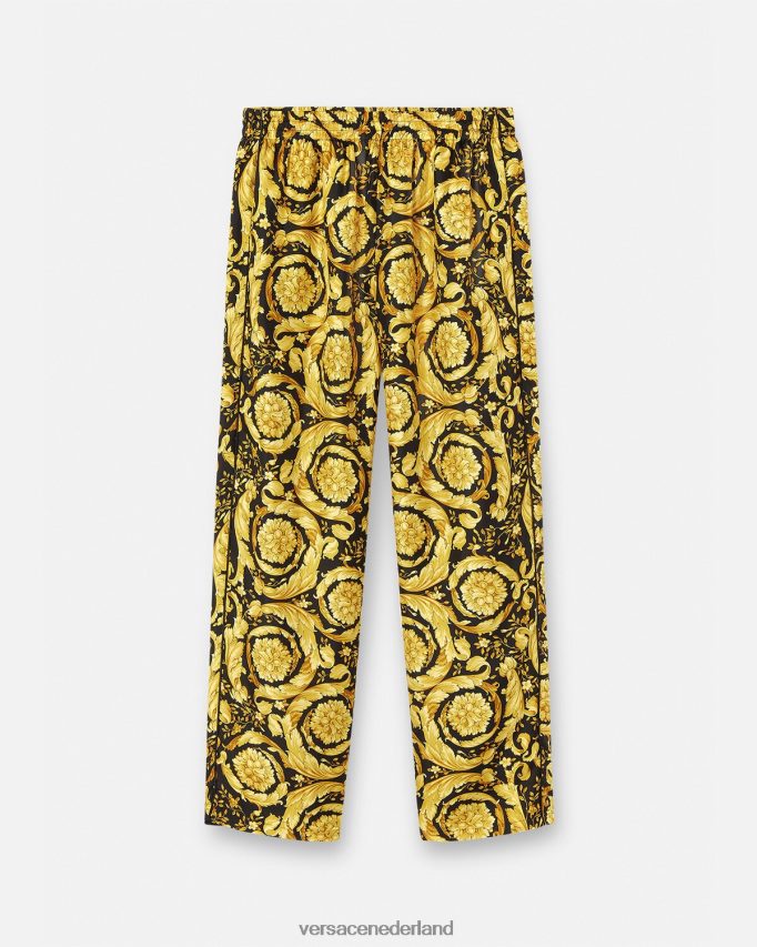 Versace Zijden pyjamabroek met barokprint Heren afdrukken ondergoed en strandkleding J2T4F41736