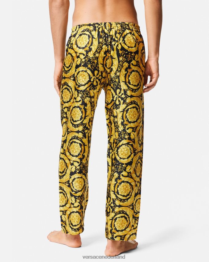 Versace Zijden pyjamabroek met barokprint Heren afdrukken ondergoed en strandkleding J2T4F41736