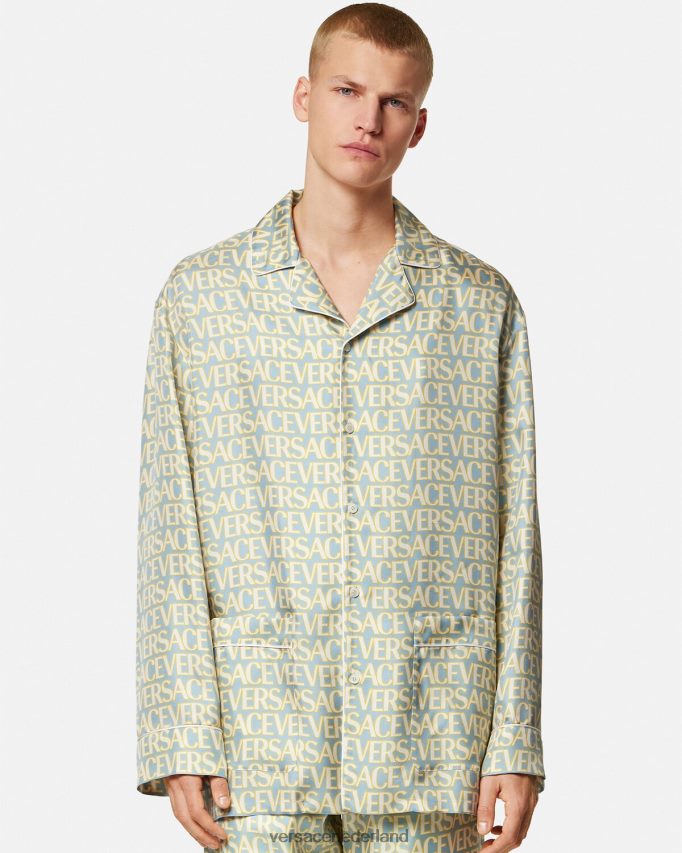 Versace all-over pyjamatop Heren afdrukken ondergoed en strandkleding J2T4F41729