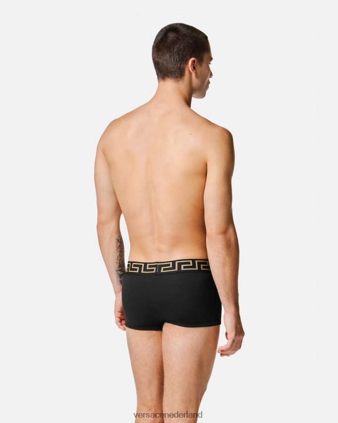Versace Greca border trunks 3-pack Heren zwart ondergoed en strandkleding J2T4F41750