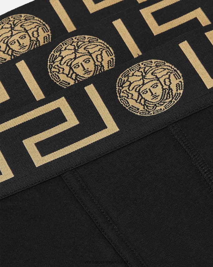 Versace Greca border trunks 3-pack Heren zwart ondergoed en strandkleding J2T4F41750