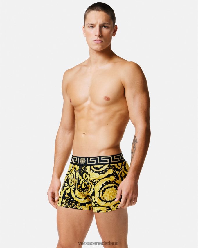 Versace barocco lange stammen Heren zwart ondergoed en strandkleding J2T4F41748