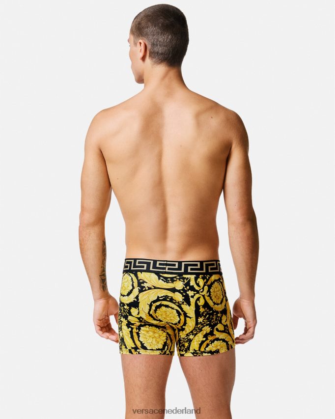 Versace barocco lange stammen Heren zwart ondergoed en strandkleding J2T4F41748