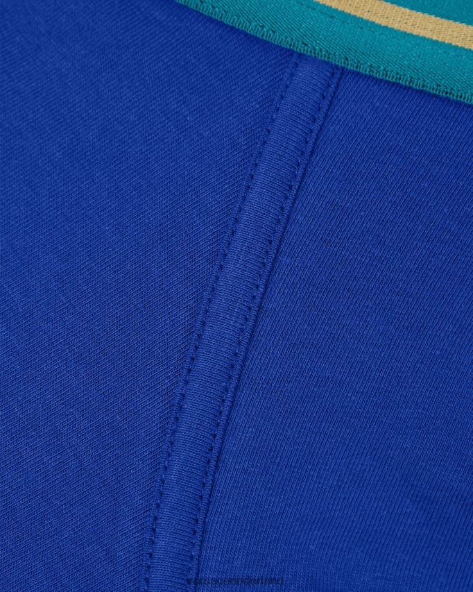 Versace greca border lange stammen Heren blauw ondergoed en strandkleding J2T4F41747