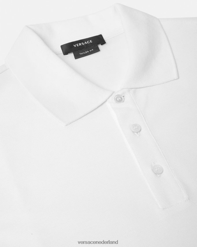 Versace Medusa-poloshirt met korte mouwen Heren wit kleding J2T4F41372