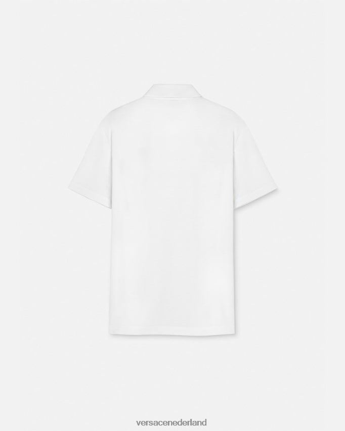 Versace Medusa-poloshirt met korte mouwen Heren wit kleding J2T4F41372