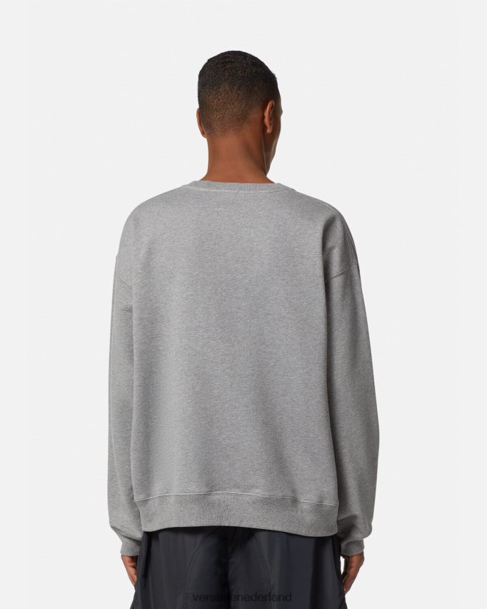 Versace Sweatshirt met La Maschera-logo Heren grijs kleding J2T4F41415
