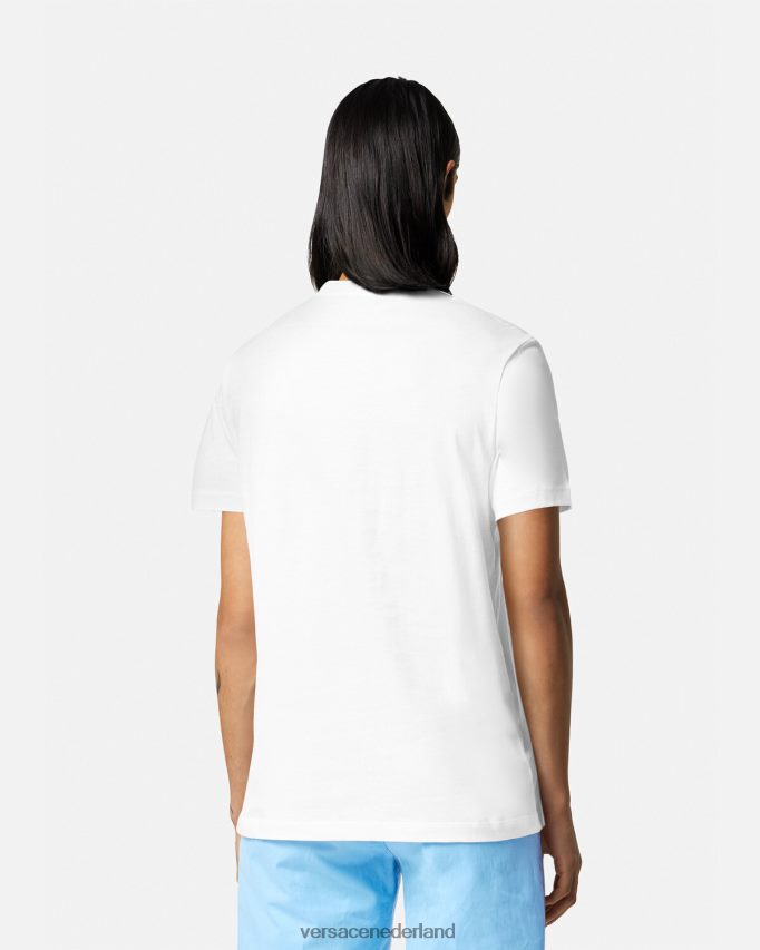 Versace Barocco silhouet logo t-shirt Heren wit kleding J2T4F41366