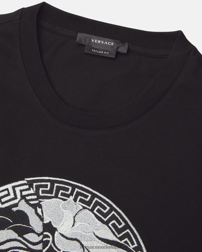 Versace T-shirt met Medusa-logo Heren zwart kleding J2T4F41397