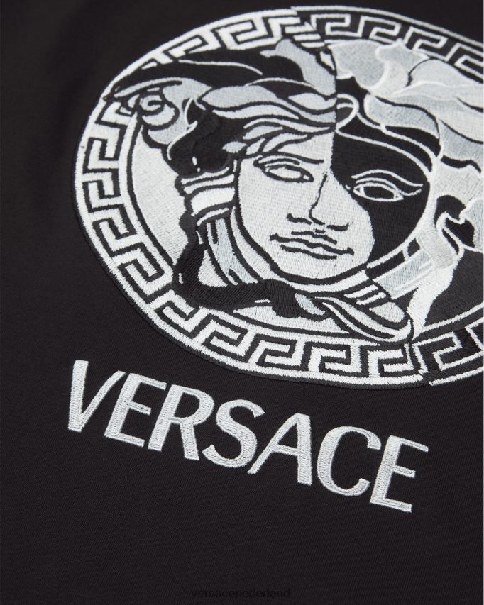 Versace T-shirt met Medusa-logo Heren zwart kleding J2T4F41397