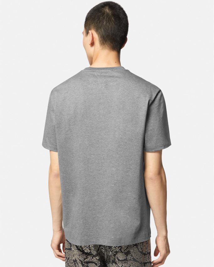 Versace T-shirt met Varsity-logo Heren grijs kleding J2T4F41403
