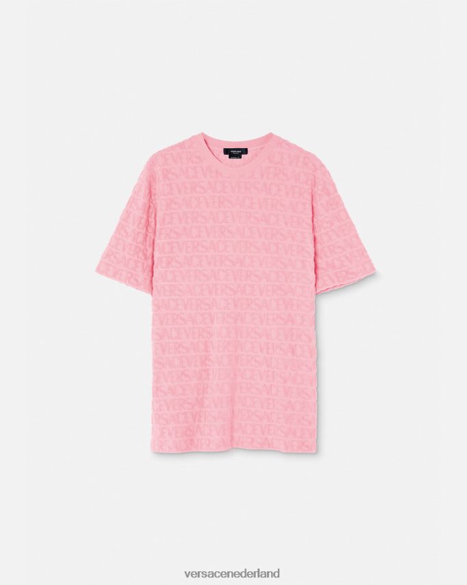 Versace all-over handdoek-t-shirt Heren één kleur kleding J2T4F41353