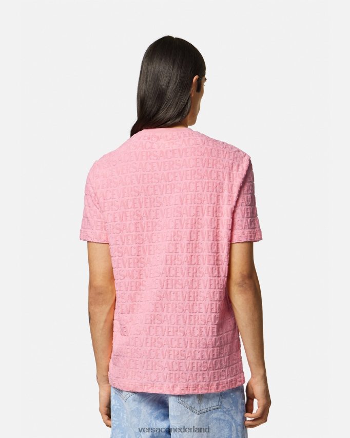 Versace all-over handdoek-t-shirt Heren één kleur kleding J2T4F41353